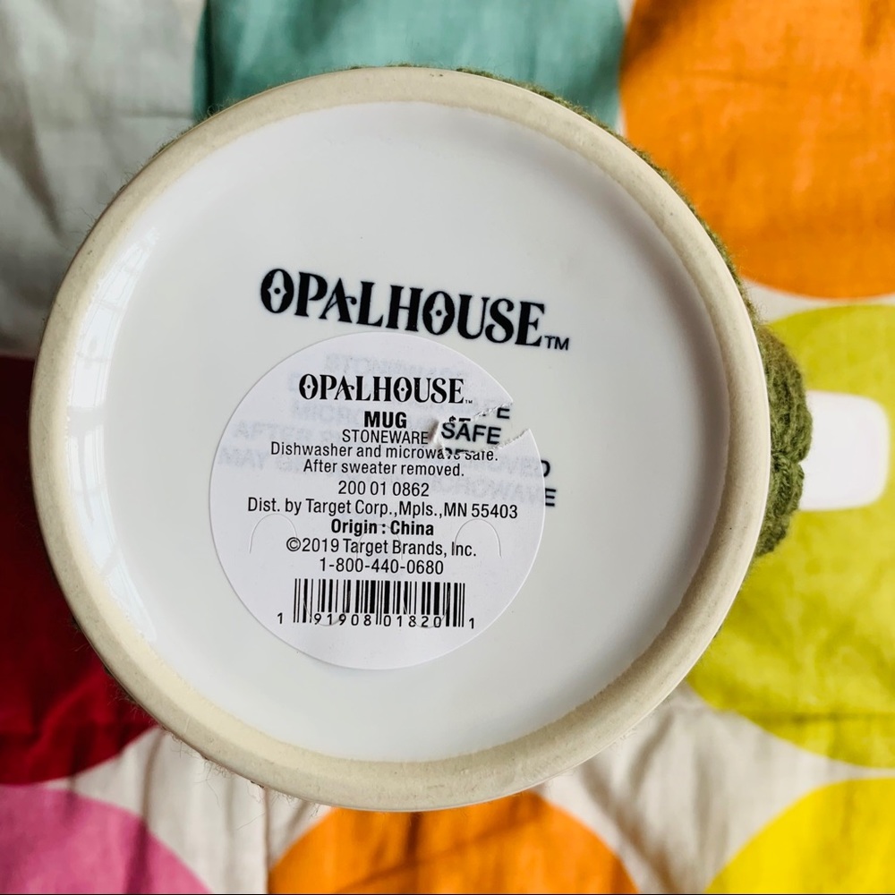 NWT Target Opalhouse Green Sweater White Mug - Picture 7 of 11